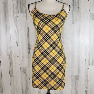 Bear Dance Clueless Plaid Cher Dress Sz L